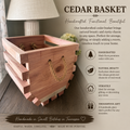 Handcrafted Cedar Basket - Built to Order