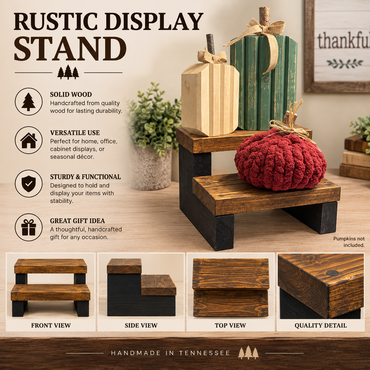 Rustic Display Stand- Built to Order